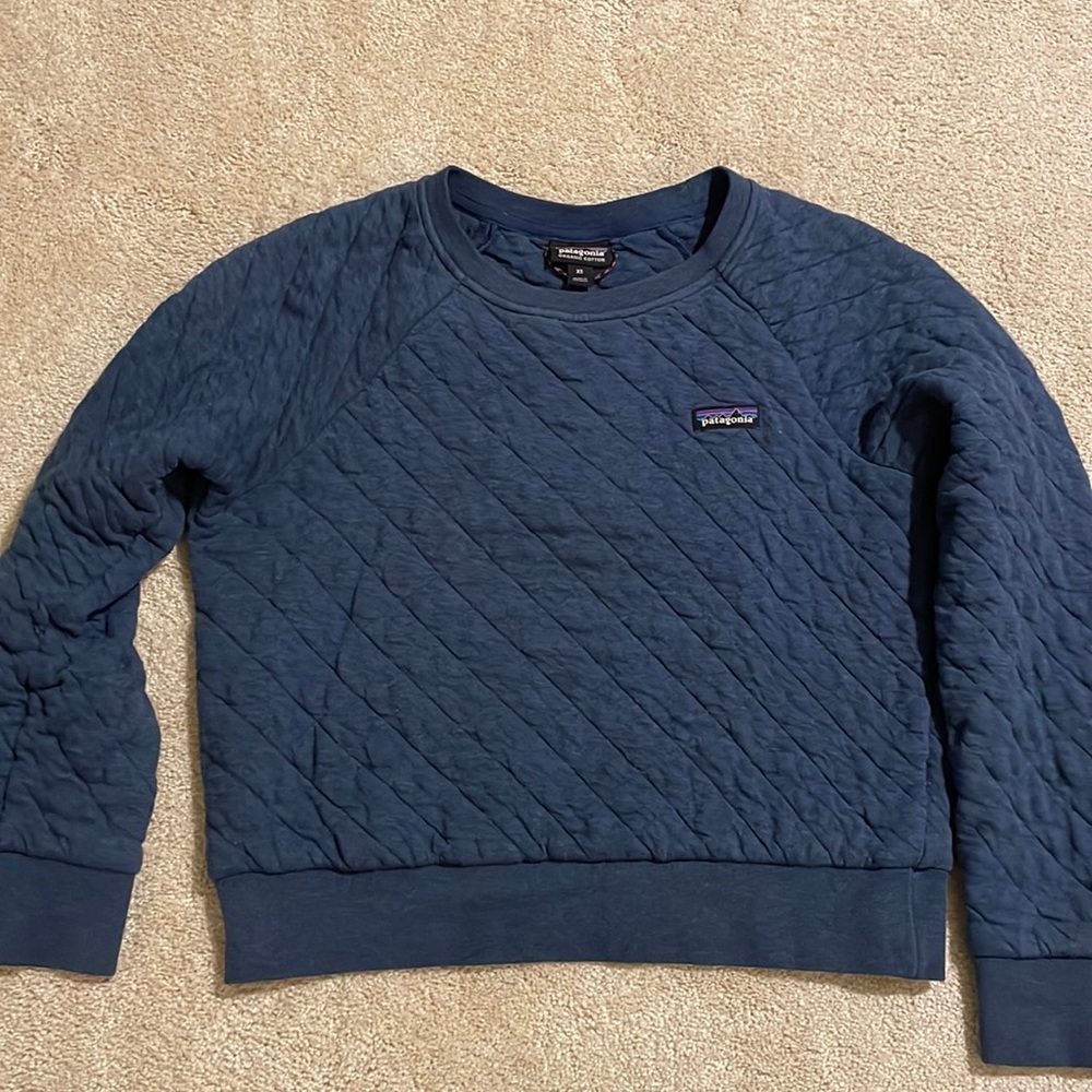 Patagonia quilted sweatshirt XS